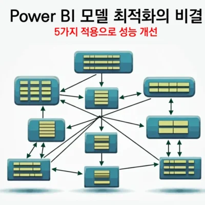 파워 BI(Power BI) 모델 최적화 비결